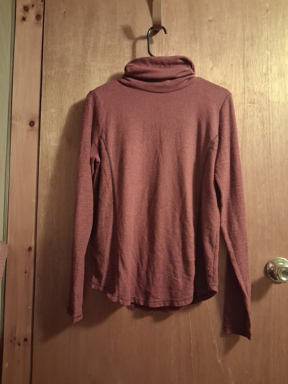 St. John's Bay Rust Long-Sleeve Turtleneck Top